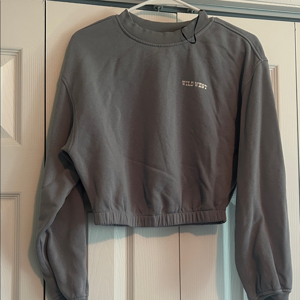Divided Dark Gray Women's Crew Neck Sweater